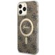Guess iPhone 13 Pro Max Case 4G MagSafe, Brown
