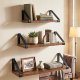 3-in-1 Wall Shelf Set Antique Oak