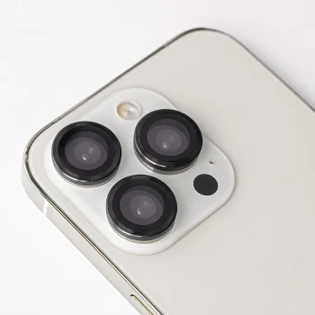 TFO Camera Lens Protector Set for Samsung Galaxy S25 Plus Black Frame (3 Pcs)