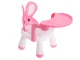 Kids Feeding and Play Chair with Table, Pink