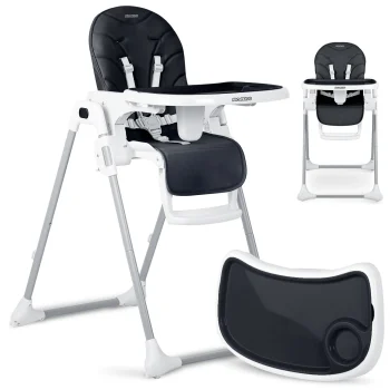 Ricokids Tulo Baby High Chair, Black