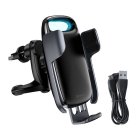 Baseus Milky Way Automatic Car Phone Holder with Wireless Charger 15W, Black