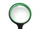 Classic Handheld Magnifying Glass for Reading & Hobbies, 100mm Lens, black-green