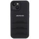 Чехол Mercedes для iPhone 15 AMG Leather Debossed Lines, черный