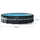 Intex 26330 Above Ground Frame Pool 18ft x 52in, 18-in-1 Set, Gray