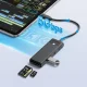 Orico PAPW3AT-C3 USB-C Hub with 3x USB-A 3.0 & SD/MicroSD Reader 1m Black