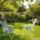 Striped Folding Camping Chair for Beach and Outdoor