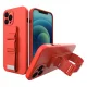 iPhone 11 Pro Case with Adjustable Neck Lanyard, Red