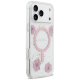 Guess Resin Flowers Glitter MagSafe Phone Case Cover iPhone 17 Pro Max - Pink