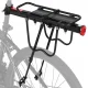 Universal Bicycle Rear Aluminum Trunk Bike Rack, Black