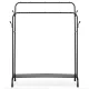 Massido MS-867 Freestanding Clothes Rack with Shoe Shelf, Black