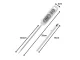 Digital Kitchen Meat Thermometer with LCD Display, White
