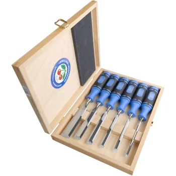 Kirschen 1108 HK Firmer Chisel Set 6 pcs in Wooden Box