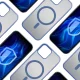 3Mk Protection Frosty MagCase for Apple iPhone 15 Plus, Blue