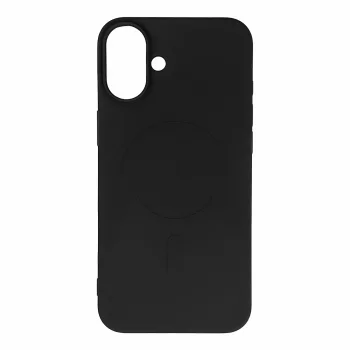Samsung Galaxy A16 4G / 5G ( SM-A166 / SM-A165 ) Liquid Silicone Case with MagSafe Cover, Black