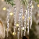 Acrylic Christmas Tree Icicle Ornaments, 12 Pcs
