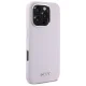 DKNY iPhone 16 Pro Case Liquid Silicone Small Metal Logo MagSafe, Pink
