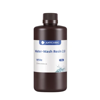 Anycubic Water Washable Resin 2.0 for 3D Printers, White