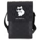 Сумка для телефона Karl Lagerfeld Saffiano Monogram Choupette, черная