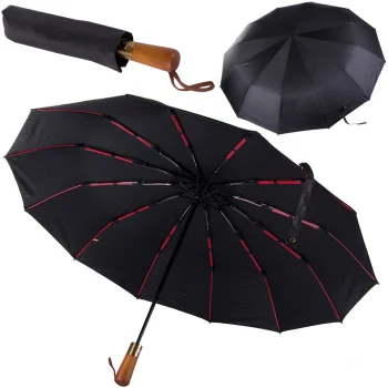 Automatic Folding Umbrella, Black