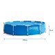 INTEX 28200 Metal Frame Pool, 305 x 76 cm, 6-in-1 Set