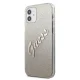 Guess iPhone 12 mini Case Glitter Gradient Script, Gold