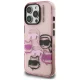 Karl Lagerfeld IML Multi K&C Head Pattern Case for iPhone 16 Pro Max, Pink