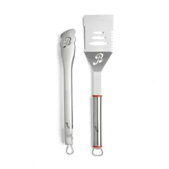 Berkel BBQ Set 2-Piece Grill Tool Set, Stainless Steel, Silver
