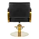 Gabbiano Genua Hairdressing Chair, Black/Gold