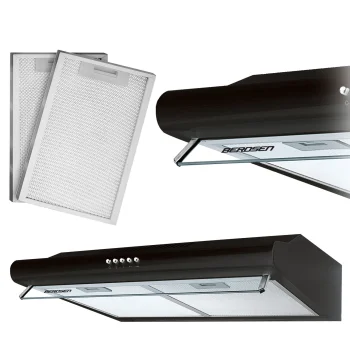 Under-Cabinet Cooker Hood 50 cm Berdsen BE-10A, Black