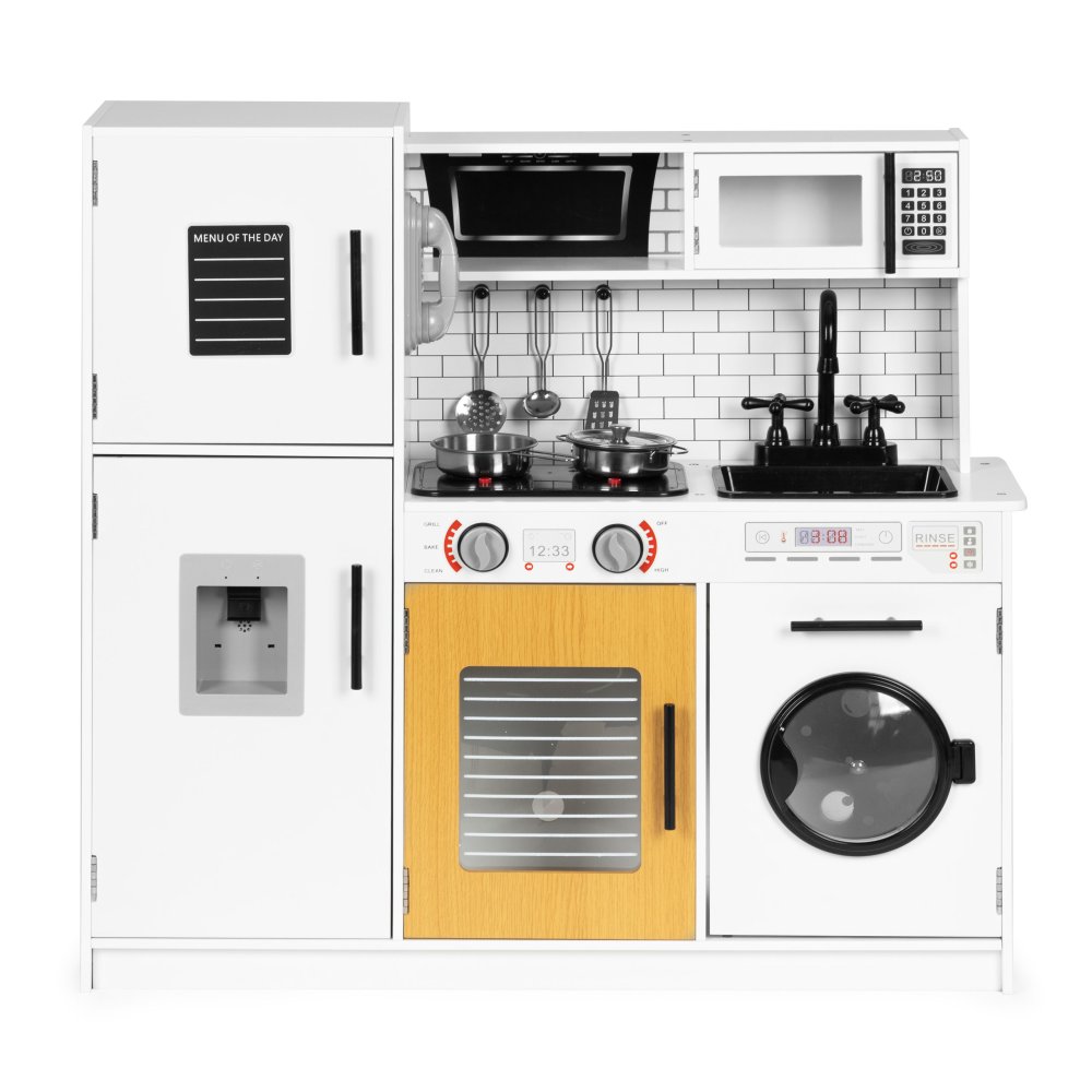 Large wooden play kitchen for children with lights and sounds, ECOTOYS (0)