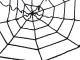 Halloween Decoration Black Spider Web, 90x90 cm