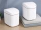 Mini Trash Can with Flip Lid, 2L, White