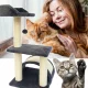 Gotel ZW2D Cat Scratching Post with House and Bridge, 68 cm