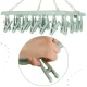 Compact Laundry Drying Hanger with 32 Pegs, Blue