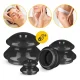 4Fizjo MED+ Silicone Cupping Therapy Set, 4 pcs, Black