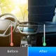 Retractable Car Windshield Sun Shade Auto Front Window Sunshade Curtain Sun Visor, Gray