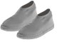 Waterproof Rubber Rain Shoes Boots Covers, M Size 35-38, Grey