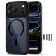 Tech-Protect Magpeak MagSafe CC Case for iPhone 17 Pro Max Clear Black