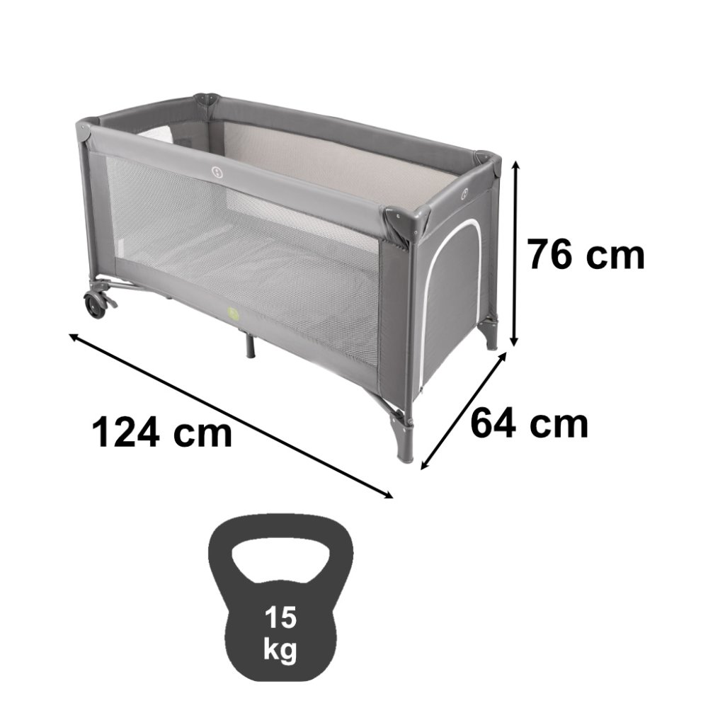 2-in-1 Foldable Travel Cot & Playpen with Mattress (1)