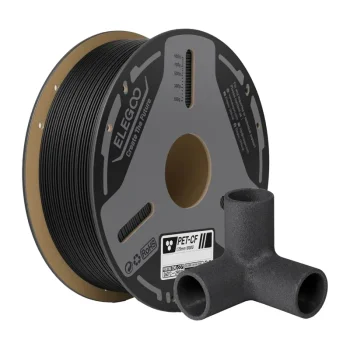 ELEGOO PETG-CF 3D Printer Filament 1 kg, Black