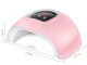 54W UV LED Nail Lamp Dryer for Gel Polish, 18 Beads, USB Powered, Pink