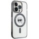 Karl Lagerfeld iPhone 15 Pro Case IML Karl`s Head MagSafe, Transparent
