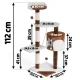 Pethaus Cat House, Tree, Scratching Post, 112 cm