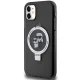 Karl Lagerfeld iPhone 11 / XR Case Ring Stand Karl & Choupette MagSafe, Black