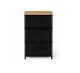 3-Drawer Organizer Cabinet Wild Oak 40x30x68 cm