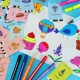 Interactive Educational Drawing Robot with Flashcards Pink