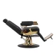 Gabbiano Marcus Barber Chair, Black and Gold