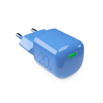 Puro 20W GaN USB-C Wall Charger, Blue
