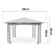 Beige Garden Pavilion Tent Plonos (without walls), 3x3m